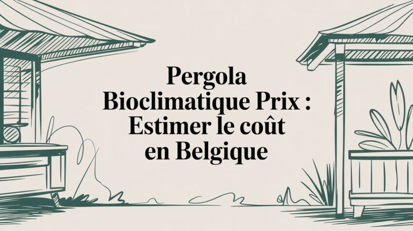 Pergola bioclimatique prix : Estimer le coût en Belgique