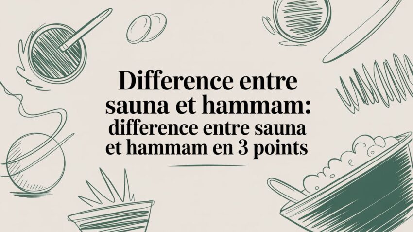Difference entre sauna et hammam: le guide pour choisir votre espace bien-être
