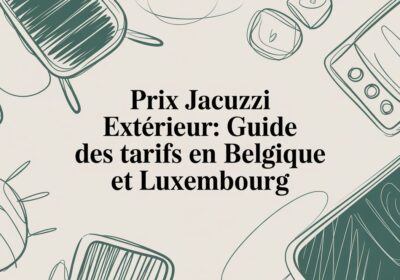 Prix jacuzzi extérieur: Guide des tarifs en Belgique et Luxembourg