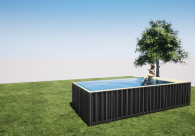Projet piscine container hors-sol à Liège