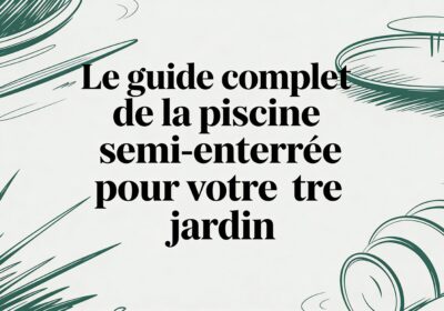 Le guide complet de la piscine semi enterrée pour votre jardin